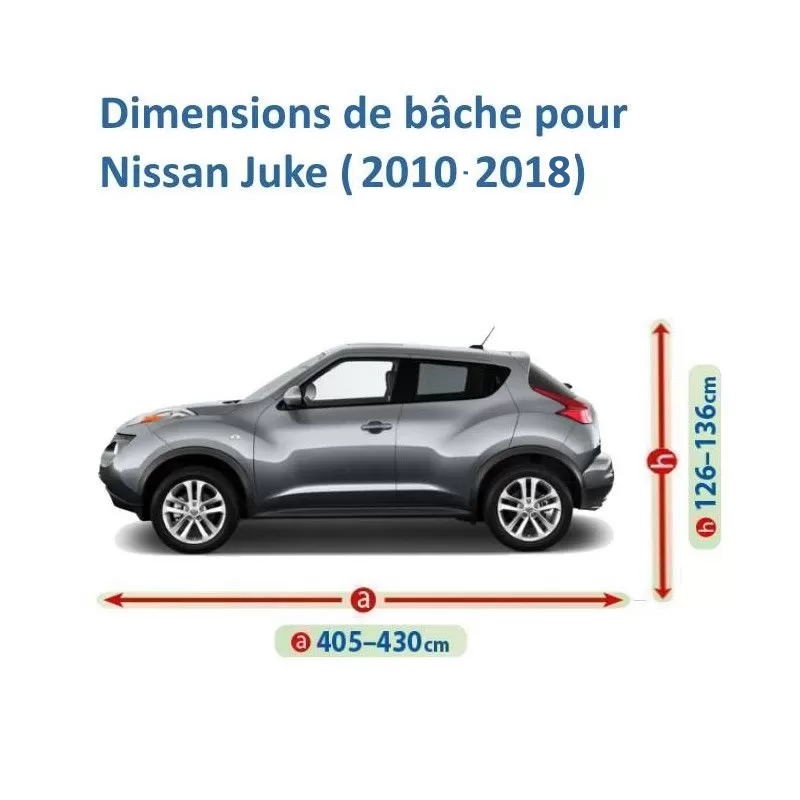 Bache coffre voiture pour Nissan Juke I 06.2014- durable et stable
