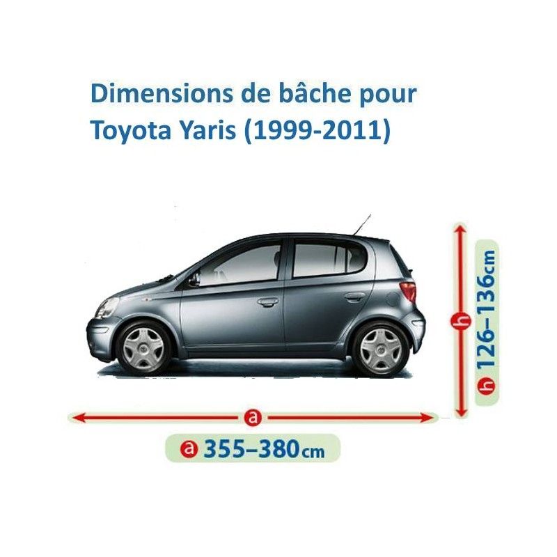 Bache Voiture Exterieur Pour Toyota Yaris(2021-2022) Housse De  Voiture,Protection Uv Anti-Neige Et Coupe-Vent Tous Temps Avec[H4451] -  Cdiscount Auto