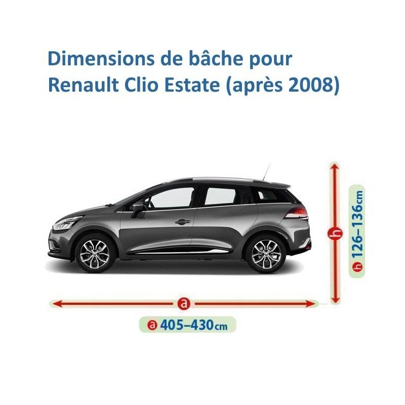 Bâche pour Renault Clio Estate - robuste, étanche et respirante