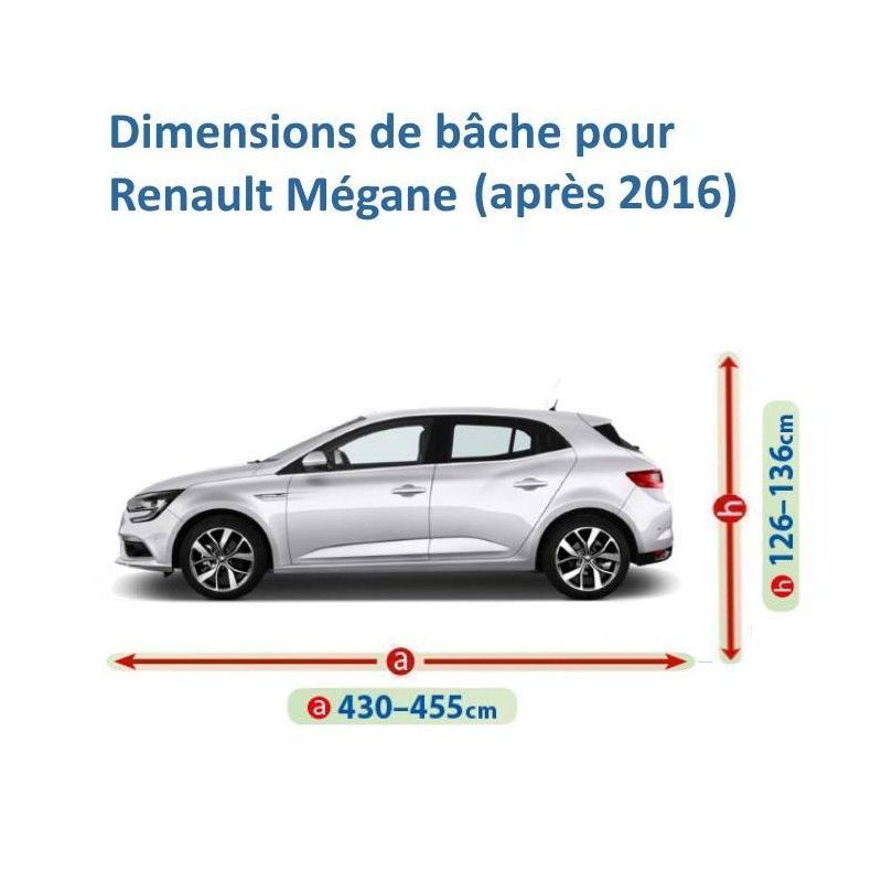 Bâche pour Renault Mégane et Mégane coupé - robuste et étanche