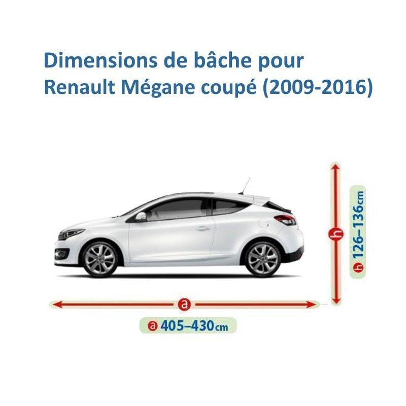 Bâche Auto pour Renault Mégane Coupé - Robuste, étanche et respirante