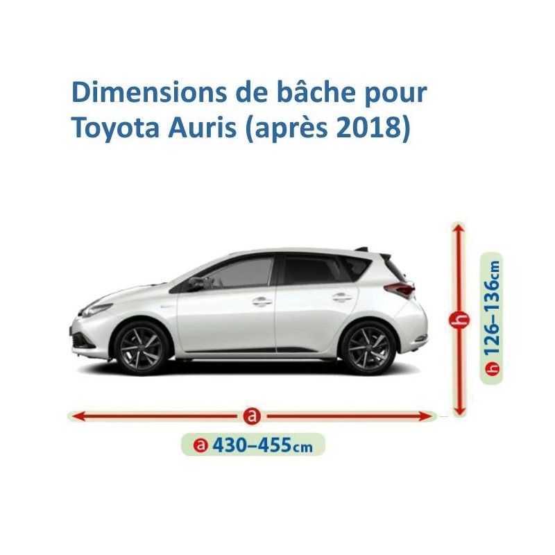 Demi-housse protection Toyota Auris 2 Touring Sports - demi-bâche  Externresist® : usage extérieur