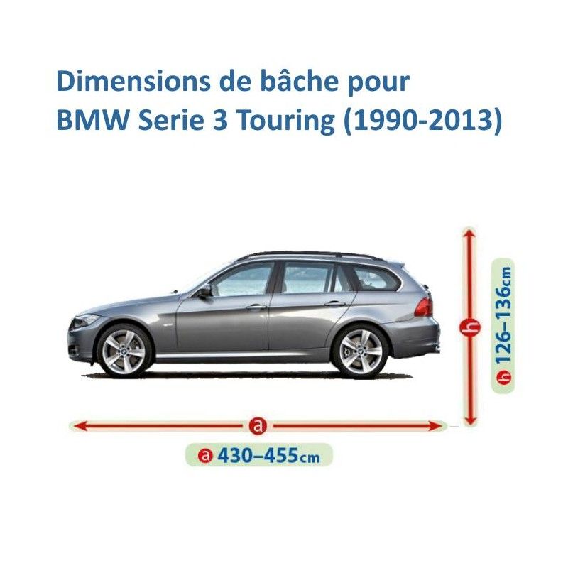 BMW 3-SERIES (E46) BÂCHE DE PROTECTION INTÉRIEUR AVEC POCHES