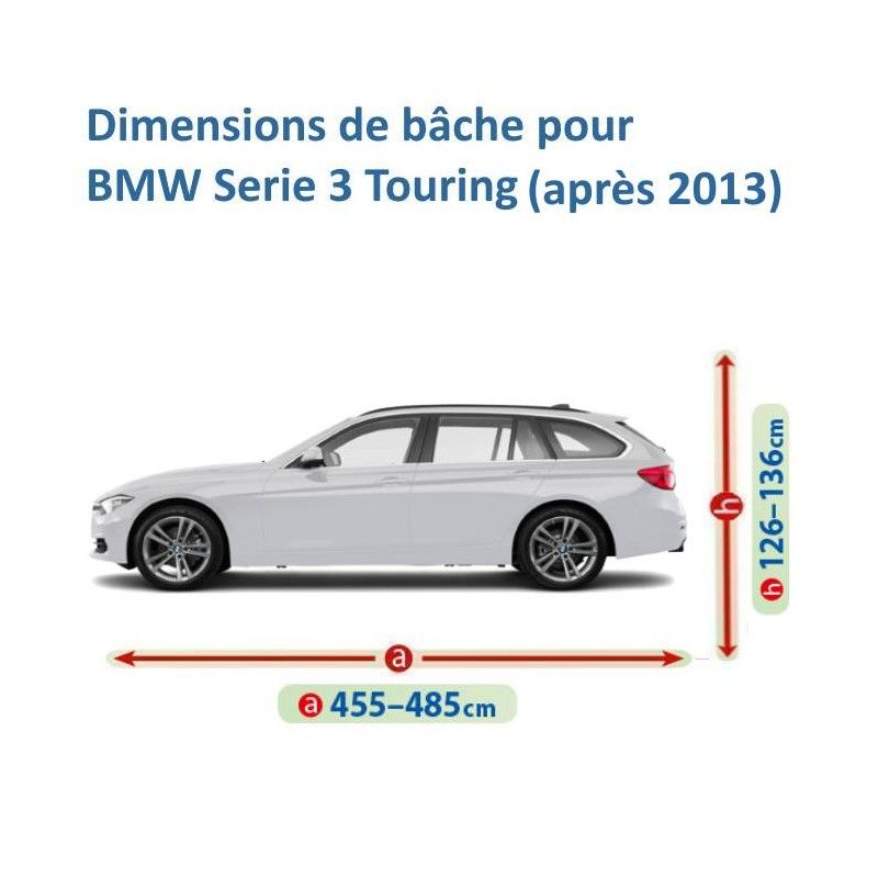  Bache Voiture pour BMW 3 Series (G20) 330D Xdrive 330E Xdrive  330I Xdrive 4-Door Sedan[2018-2021],Bache Voiture Housses Coupe-Vent  Protection Anti-Rayures GQCSF220706(Color:T,Size: 330d XDrive)