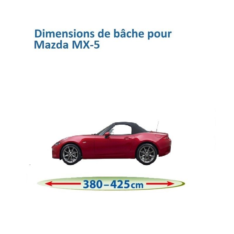Housse/bâche protection sur-mesure Mazda MX-5 NA cabriolet
