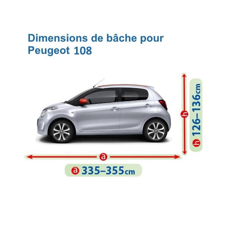 bâche pour Peugeot 108 (2014 - Aujourd'hui )